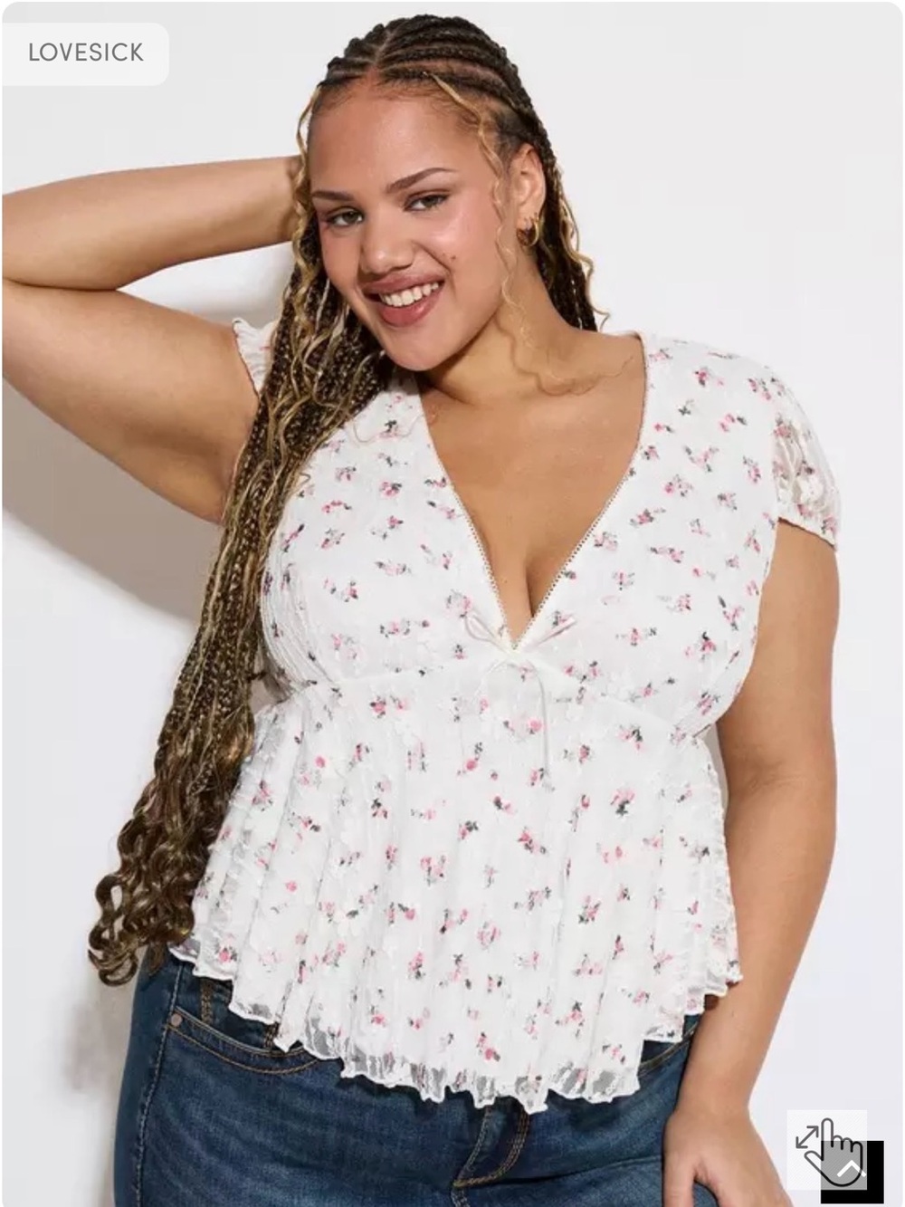 NWT Torrid LOVESICK LACE BABYDOLL SIZE 5
